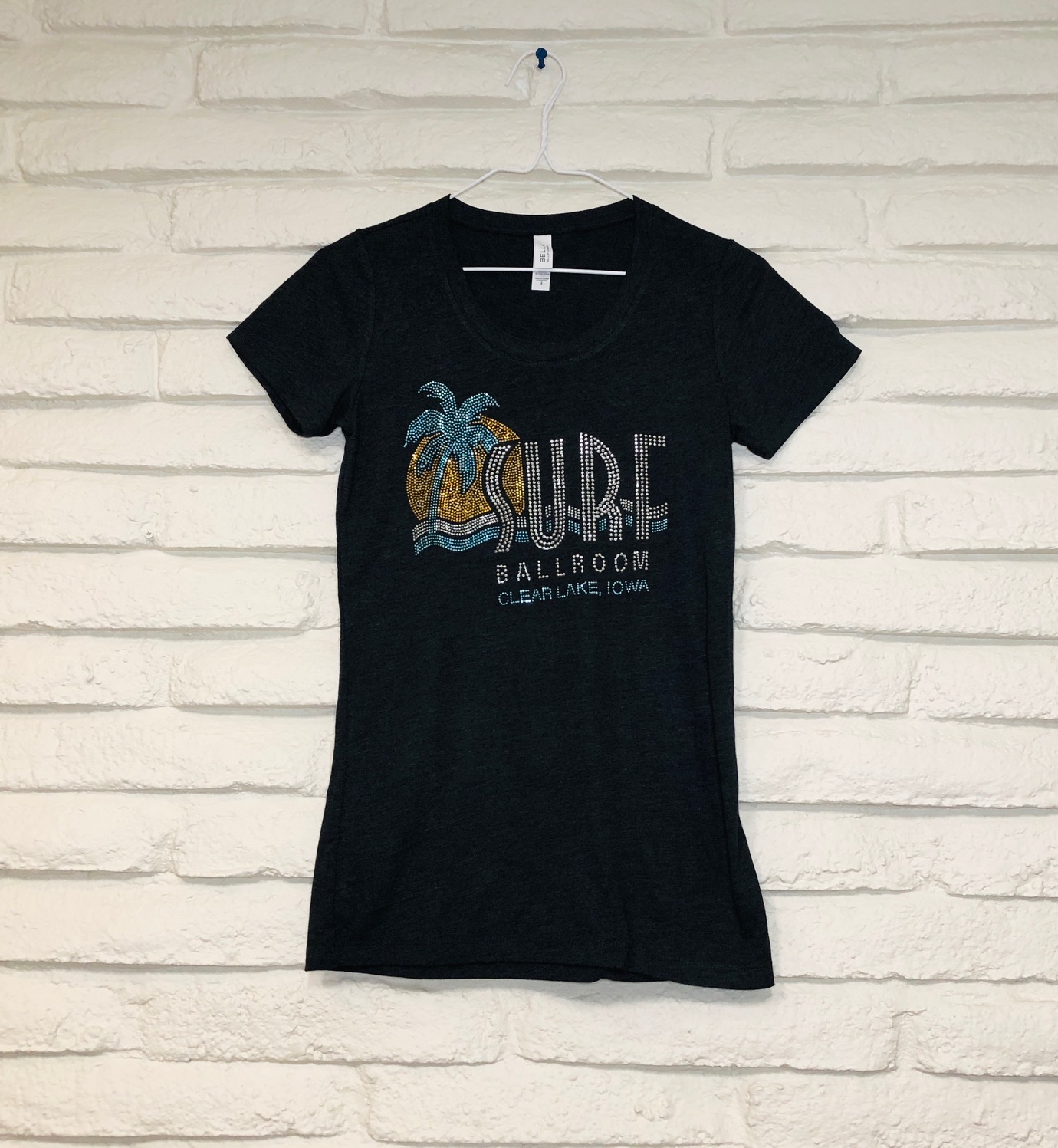 Surf Ladies Cut Bling Tshirt