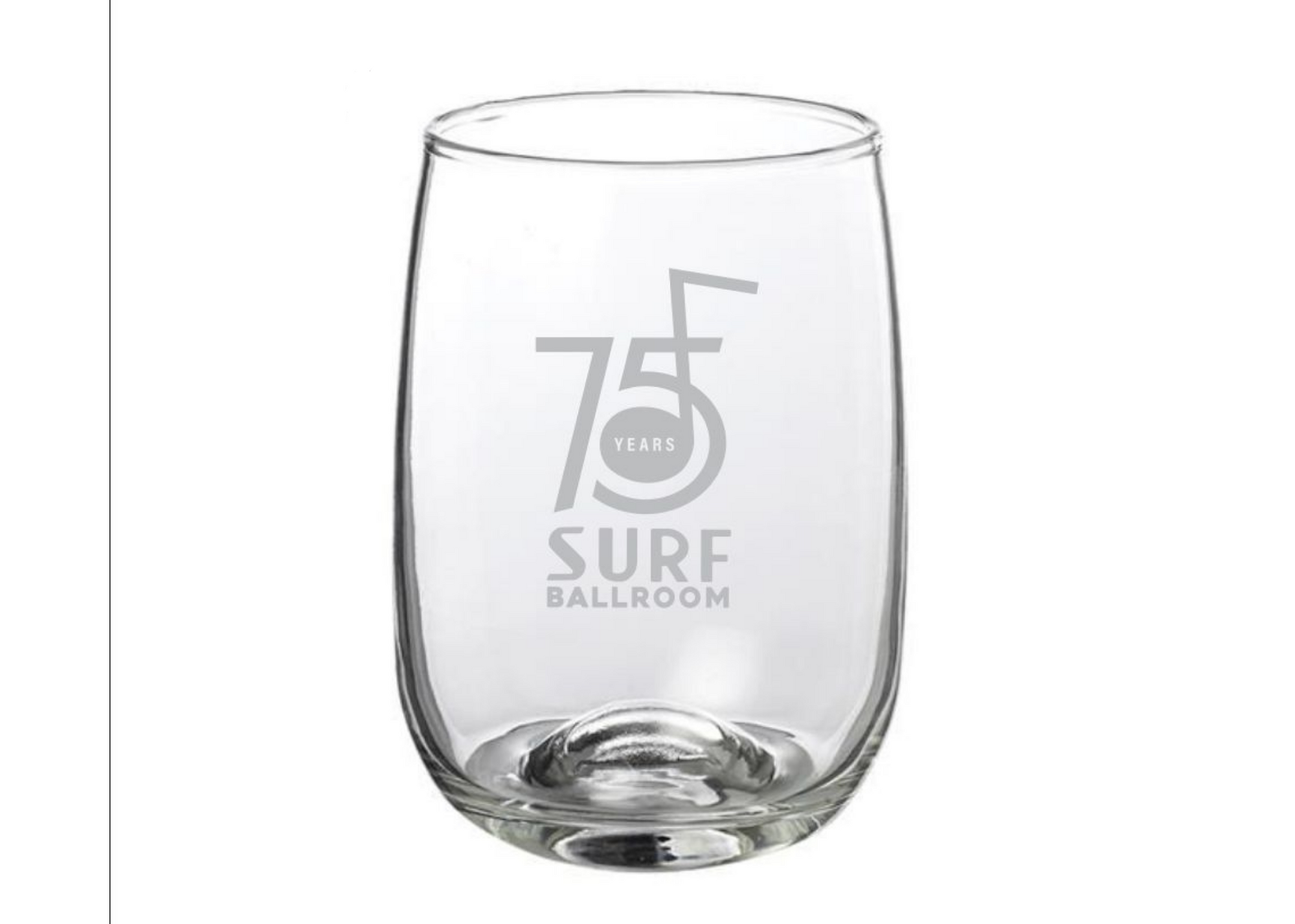 75th Anniversary Stemless Wine Glass